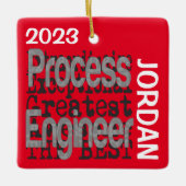 Process Engineer Buitengewone CUSTOM Keramisch Ornament (Voorkant)