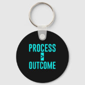 Process Greater Than Outcome Growth Mindset Motiva Sleutelhanger (Voorkant)