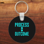 Process Greater Than Outcome Growth Mindset Motiva Sleutelhanger (Voorkant)