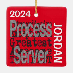 Process Server Extraordinaire CUSTOM Keramisch Ornament