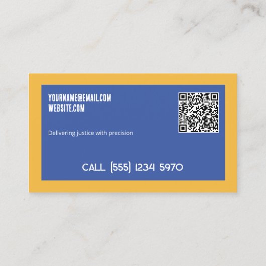 Processervice Aangepaste QR Visitekaartje (Achterkant)