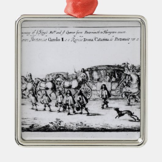 Processie Charles II Metalen Ornament (Voorkant)