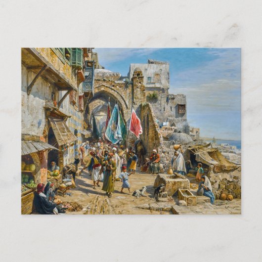 Processie in Jaffa | Gustav Bauernfeind | Briefkaart (Voorkant)