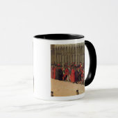 Processie op het St. Mark-plein, detail van musici Mok (Voorkant rechts)