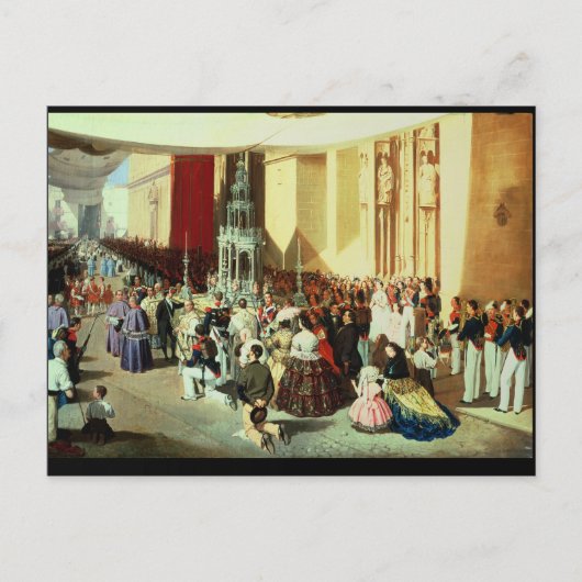 Processie van Corpus Christi in Sevilla Briefkaart (Voorkant)