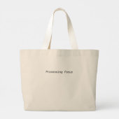 Processing Focus Minimalist Jumbo Tote Bag (Achterkant)