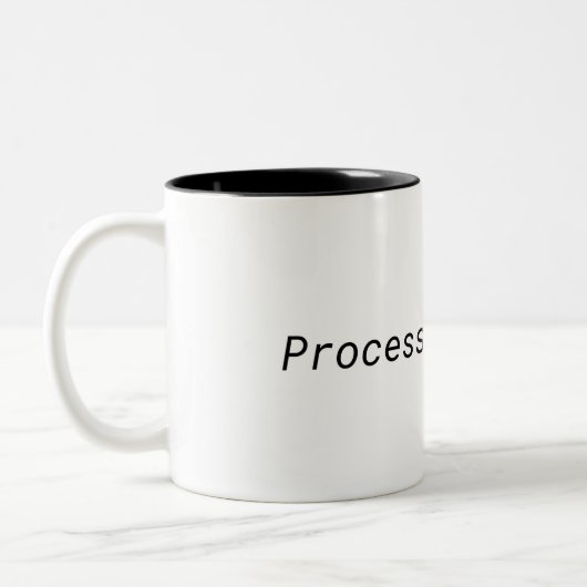 Processing Focus Minimalist Two-Tone Mug (Gauche)