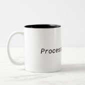 Processing Focus Minimalist Two-Tone Mug Tweekleurige Koffiemok (Links)