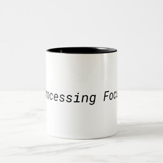 Processing Focus Minimalist Two-Tone Mug Tweekleurige Koffiemok (Center)