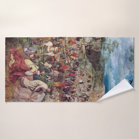 Procession au Calvaire, Pieter Bruegel (Serviette de bain)