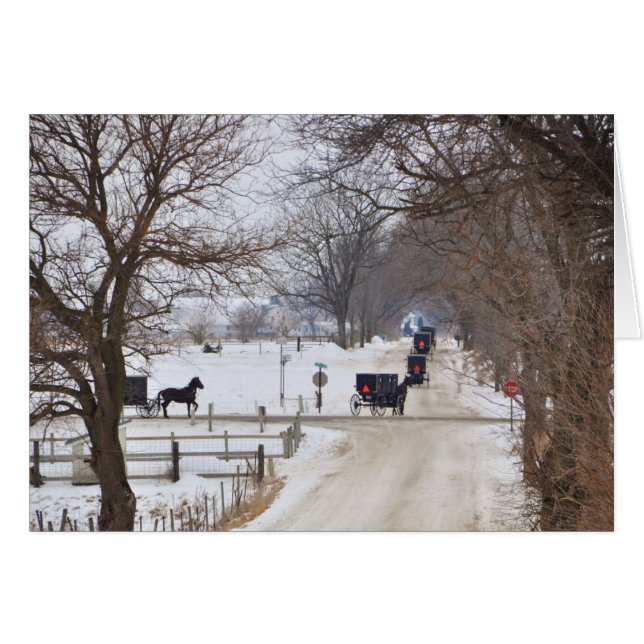 Procession d'hiver Amish (Devant Horizontal)