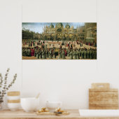 Procession in St. Mark's Square, 1496 Poster (Keuken)