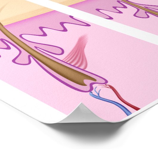 Processus de perte de cheveux Poster (Coin)