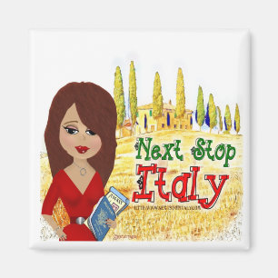 Prochain aimant de logo de l'Italie d'arrêt