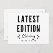 Prochain faire-part de grossesse de la plus (Devant / Derrière)