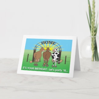 Prochaine carte d'anniversaire humoristique à la