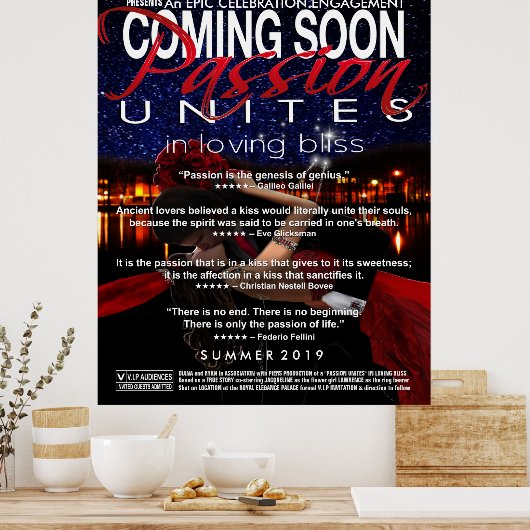 Prochainement Poster d'affichage Fiançailles (Cuisine)