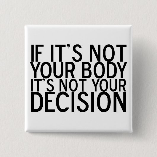 ProChoice Vierkante Button 5,1 Cm (Voorkant)