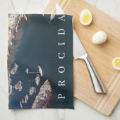 Procida eiland Corricella uitzicht theedoek (Quarter Fold)