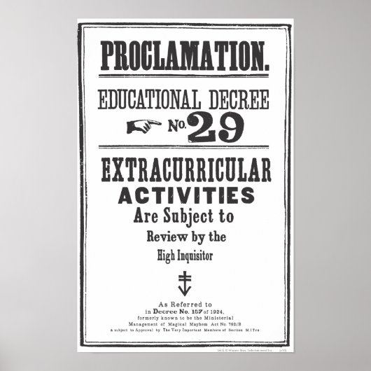 Proclamatie 29 poster (Voorkant)