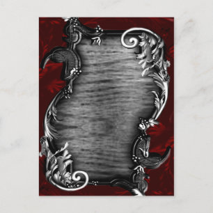 Proclamatie Vampier Gotische Bruiloft Aankondigingskaart