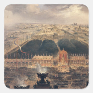 Proclamatie van de Tweede Republiek, 1848 Vierkante Sticker