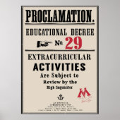 Proclamation Educational Decreet nr. 29 Poster (Voorkant)