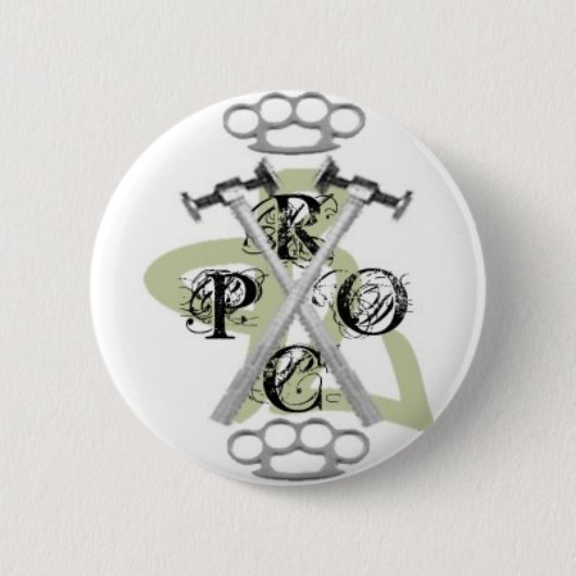 Proclaminghardcore pinnen ronde button 5,7 cm (Voorkant)