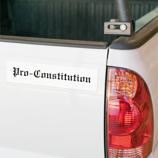 Proconstitutioneel Bumpersticker (Op Truck)