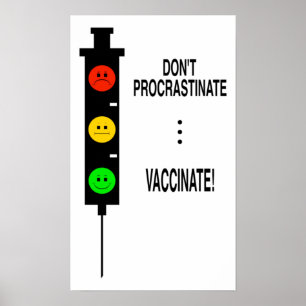 Procrastinaat niet... vaccinaat! poster