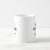 Procrastinant actuellement B&W Mug (Centre)
