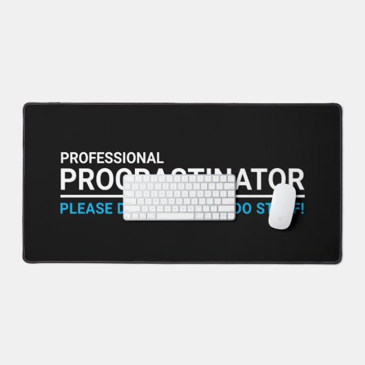 Procrastinateur professionnel noir simple (Clavier et souris)