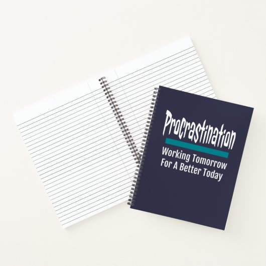 Procrastination Funny Procrastinator Humor Notitieboek (Binnen)