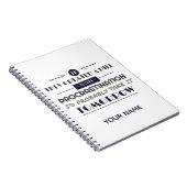 Procrastination Humor Joke Notitieboek (Rechterzijde)