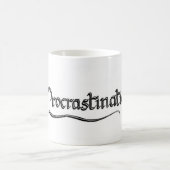 "Procrastination" kalligrafie Koffiemok (Center)