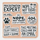 Procrastination Pro Max-Le Sticker Ultimate Funny (Devant)