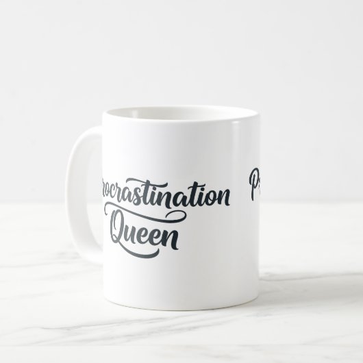 Procrastination Queen Mug (Devant gauche)