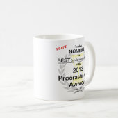 Procrastinator Award genomineerde Koffie Mok (Voorkant rechts)