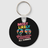 Procrastinator Gift Funny Summer Quote Lazy Lifest Sleutelhanger (Voorkant)