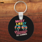 Procrastinator Gift Funny Summer Quote Lazy Lifest Sleutelhanger (Voorkant)