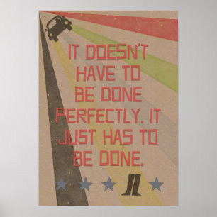 Procrastinator Motto: Gedaan Poster
