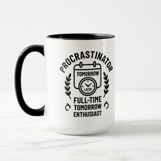 Procrastinator Mug Mok (Links)