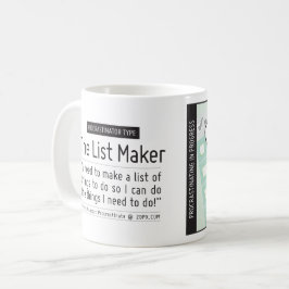 Procrastinatorbeker: De lijstmaker Koffiemok