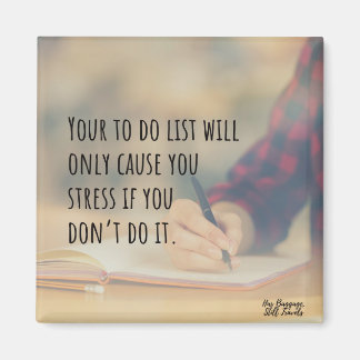 Procrastinator's Motivation Cute Quote Magnet Magneet