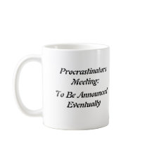 Procrastinators ontmoeten elkaar: Te publiceren ev