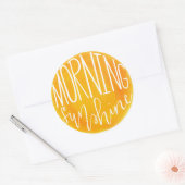 PROCREATE - Ochtend Zonneschijn Ontwerp Ronde Sticker (Envelop)