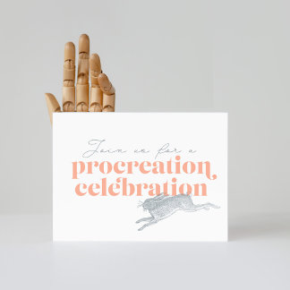 Procreation Baby shower Uitnodiging