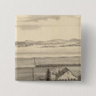 Proctor, boerderij vierkante button 5,1 cm