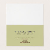 Procureur à la loi Carte de visite minimal (Extérieur déplié)