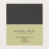 Procureur à la loi Carte de visite minimal (Extérieur déplié)